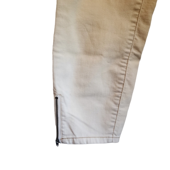 Prana Gold Mustard Ombre Ankle Zip Jett Capri Jeans - Picture 4 of 10